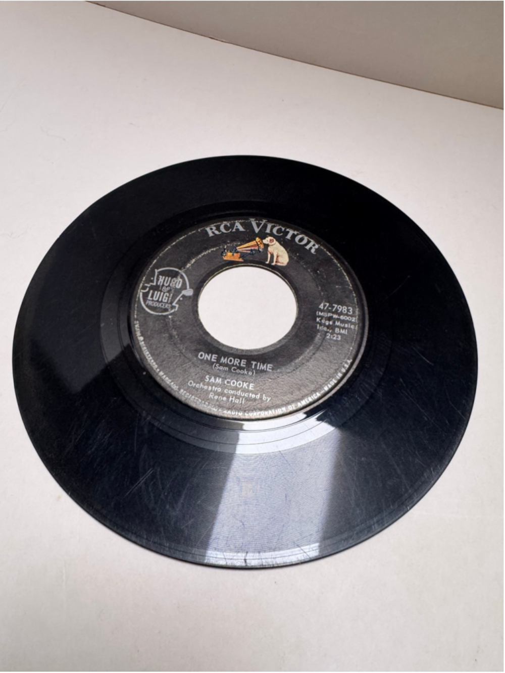 1962 Sam Cooke RCA Victor 45 Rpm Vinyl Record Twistin' The Night Away mono